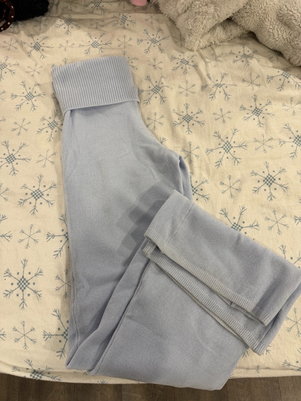 Garage Light Blue velvet/knit set